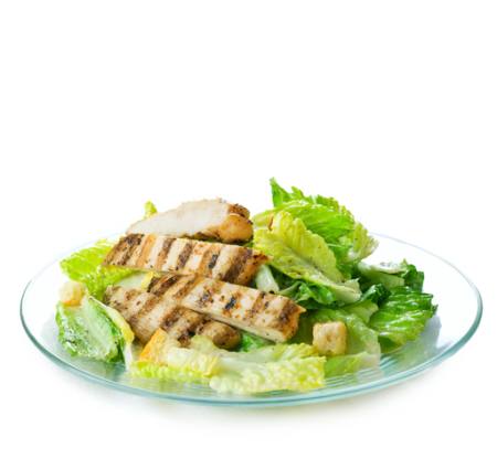 ruoka, syödä, salaatti, vihreä lihaa, kanaa Subbotina - Dreamstime