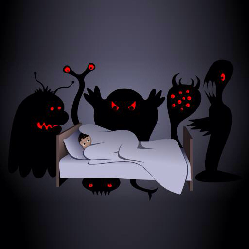 halloween, sänky, hirviö, hirviöitä, yö, Scarry Aidarseineshev
