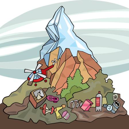 vuori, jäätä, roskakori, chopper Igor Zakowski - Dreamstime