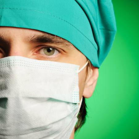 Medic, naamio, vihreä, mies, silmä, hattu, tohtori Haveseen - Dreamstime