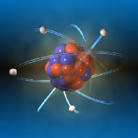 atomi, protoni, esine, kiertää, pyöreä Andreus - Dreamstime