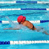uida, uimari, punainen, pää, nainen, urheilu, vesi Jdgrant