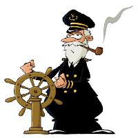 merimies, meri, kapteeni, pyörän, putki, savu Dedmazay - Dreamstime