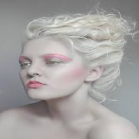 Pixwords Kuva meikki, vaaleanpunainen, hiukset, vaalea, nainen Flexflex - Dreamstime