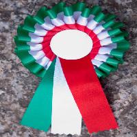 Pixwords Kuva nauha, lippu, värit, marmori, vihreä, valkoinen, punainen, pyöreä Massimiliano Ferrarini (Maxferrarini)