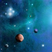 Cosmos, tilaa, planeetat, aurinko Dvmsimages  - Dreamstime
