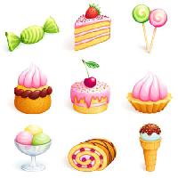 Pixwords Kuva kakku, makeiset, makeisia, jäätelöä, Cupcake Rosinka - Dreamstime