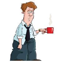 Pixwords Kuva mies, kahvi, cofe, Kahvinkeitin, punainen, kuppi Dedmazay - Dreamstime